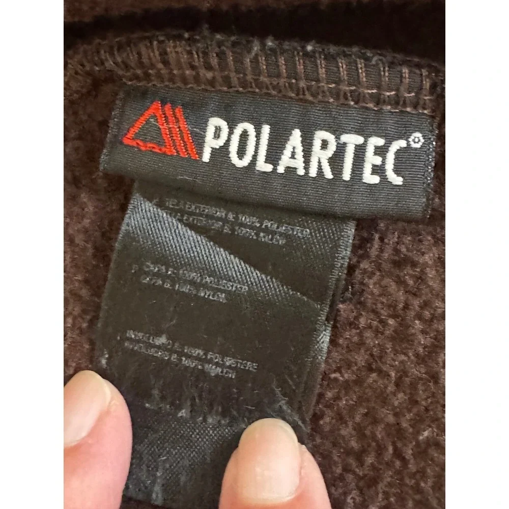 The North Face Girl Denali Fleece Jacket Full Zip Polartec Brown XL